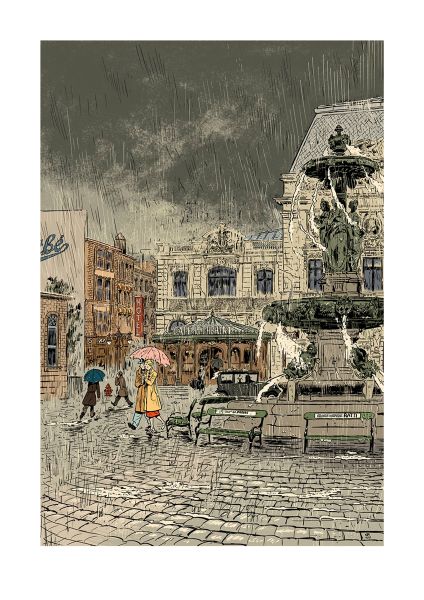 Pluie Heureuse, New Cherbourg Stories, T.2 : Le Silence des grondins, Tirage unique