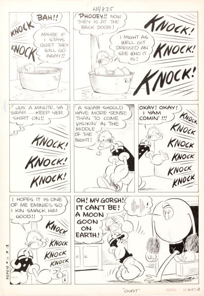 Popeye, issue 11, "The Guest" page 2, 1950