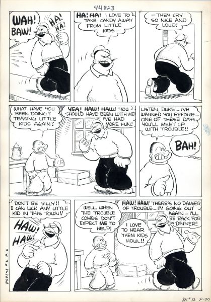 Popeye, Swell day, Planche 06, 1950