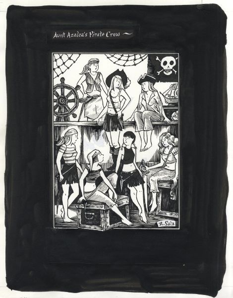 Mad Night, page 228, Aunt Azalea's Pirate Crew