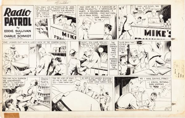 Radio Patrol, Sunday page du 8-21-37 (King Features Syndicate, 1937)
