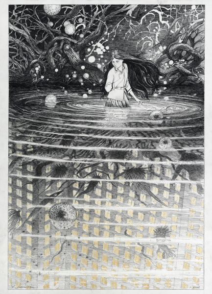 L'Arbre aux Pies, Illustration D.Schmitt & F.Schuiten, Nel (Lac), 2013