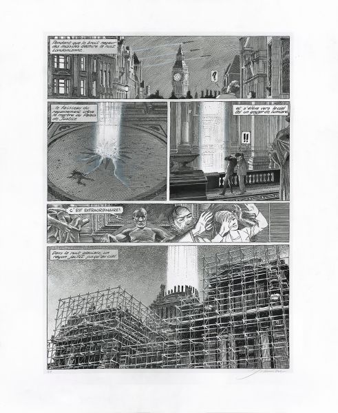 Blake & Mortimer version alternative planche 100