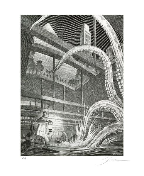 Tirage de l'illustration pour les rendez-vous de la BD &agrave; Amiens