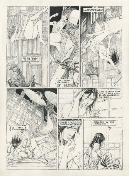 Revoir Paris, planche 20 en noir et blanc