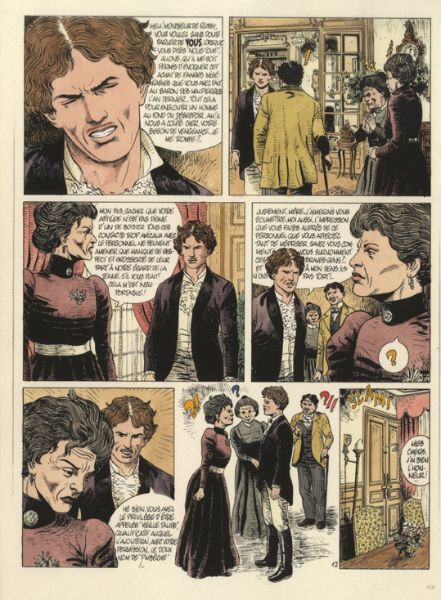 mise en couleur avec calque, Iriacynthe, planche 17, 1982.