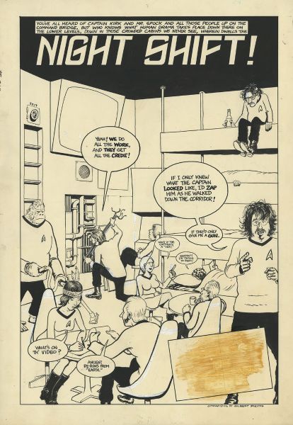 Night Shift, Splash page pour Rip Off Comix 1988