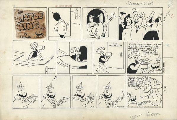 Little King, sunday page du 18 mars 1962