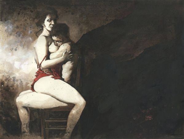 couple enlac&eacute;