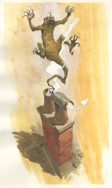Alice au pays des Merveilles, Illustration N&deg;08, Evacuation de Bill le l&eacute;zard, 2014