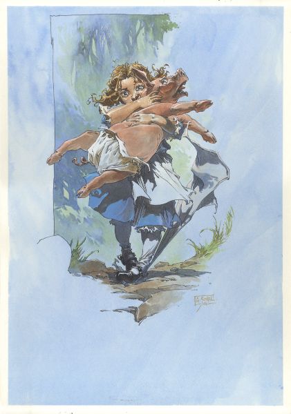 Alice au pays des Merveilles, Illustration N&deg;13, B&eacute;b&eacute; devient cochon, 2014