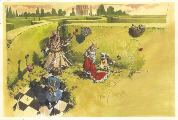 Alice au pays des Merveilles, Illustration N&deg;20, Comment d&eacute;capiter un chat sans corps, 2014