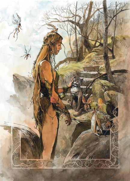 Galadriel et le Matagot, illustration in&eacute;dite