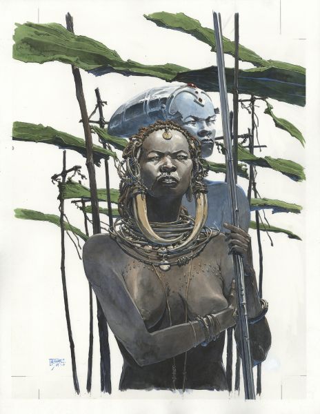 Illustration, Couverture du magazine Bifrost n&deg;108, hommage &agrave; Octavia E. Butler, octobre 2022