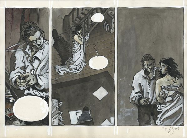 L'&icirc;le des morts, Tome 1, In causa venenum, Moiti&eacute; inf&eacute;rieure de la planche 13, 1991