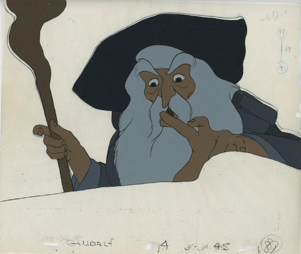 Calque d'animation, Gandalf, Le seigneur des anneaux, 1978