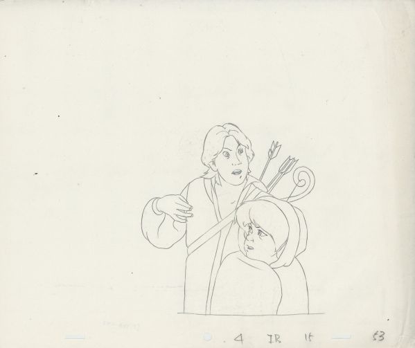 Dessin d'animation, Legolas et Frodon, Le seigneur des anneaux, 1978