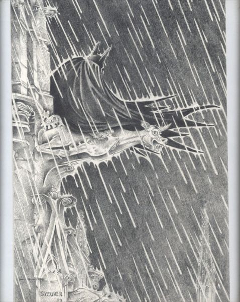 Illustration Batman paru dans Scare sp&eacute;cial DC 