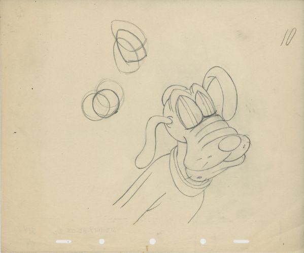 Pluto, dessin d'animation, fin 1930-d&eacute;but 1940