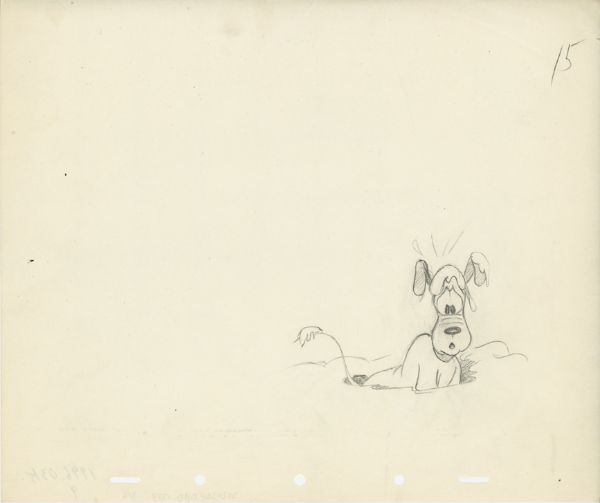 Pluto, dessin d'animation, fin 1930-d&eacute;but 1940