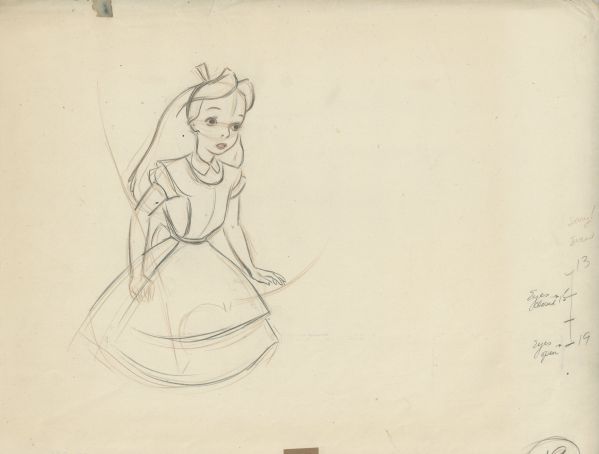 Alice au Pays des Merveilles, 1951, Alice, dessin d'animation