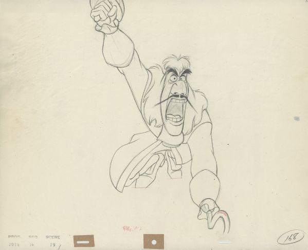 Peter Pan, Capitain Crochet, dessin d'animation, 1953