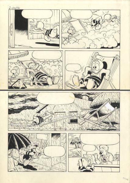 Donald Duck, Heading South, Planche 2 (2/9), 1980