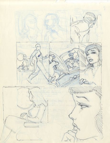 The Rocketeer, Volume 2, Chap.1, Cliff's New York Adventure, Crayonn&eacute; de planche 02,1988