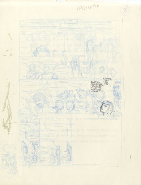 The Rocketeer, Volume 2, Chap.1, Cliff's New York Adventure, Crayonn&eacute; de planche 08,1988