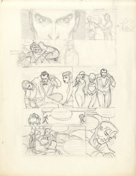 The Rocketeer, Volume 2, Chap.1, Cliff's New York Adventure, Crayonn&eacute; de planche 11,1988