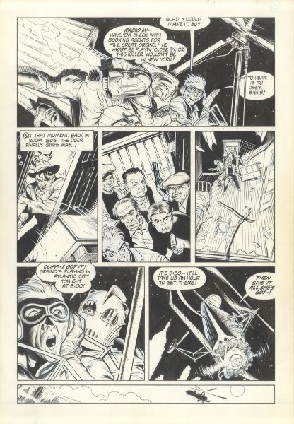 The Rocketeer, Volume 2, Chap.2, Nightmare at Large, Planche 12, 1989