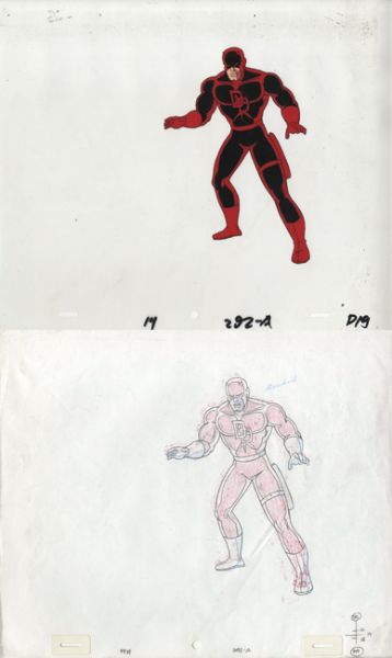 Daredevil, dessin sur calque