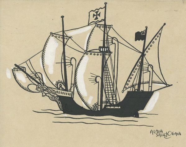 Illustration, Bateau