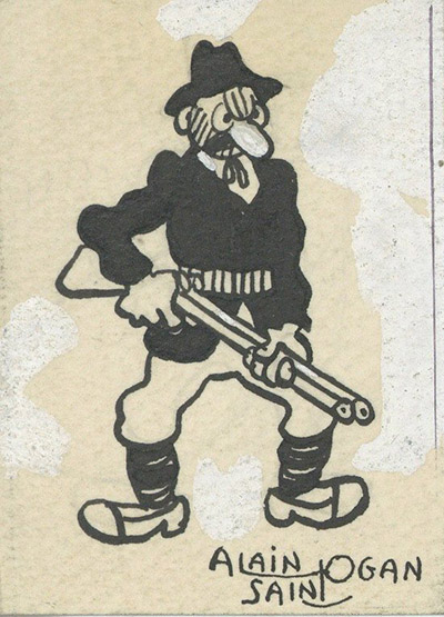 Illustration, Papa Chasseur