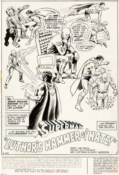 Action Comics, issue 423, Page 1, Superman, 1973