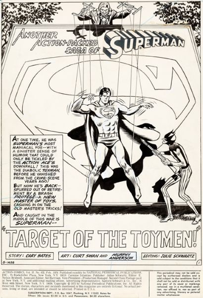 Action Comics, issue 432, splash, Superman, 1974