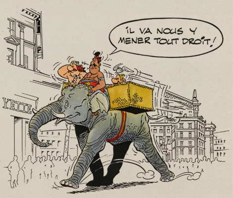 Illustration, Invitation Cocktail Astérix chez Rahazade