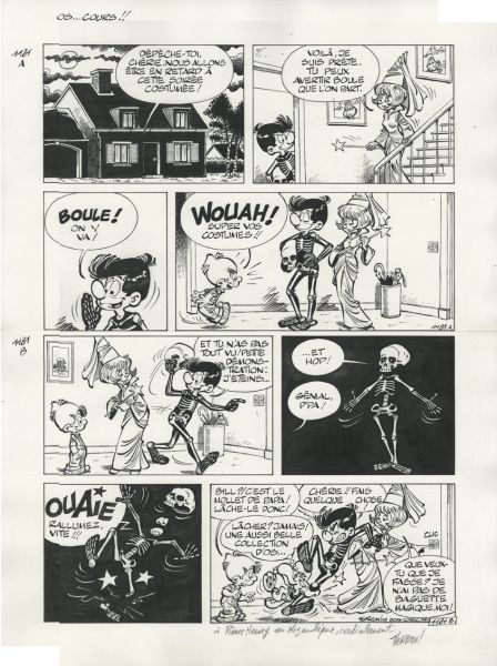 Boule & Bill T29, planche 34 "Os...cours!!"