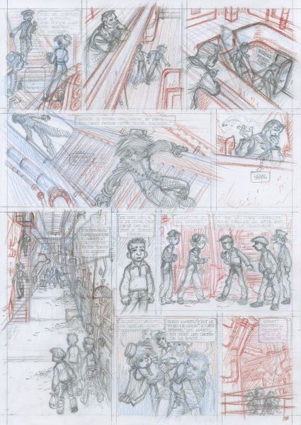 Il s'appelait Ptirou, crayonné planche 38