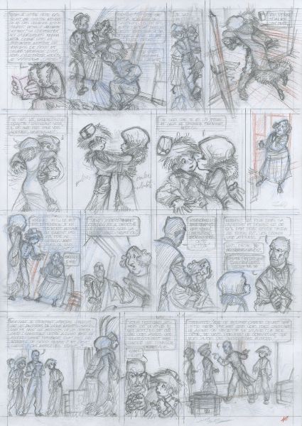 Il s'appelait Ptirou, crayonné planche 46