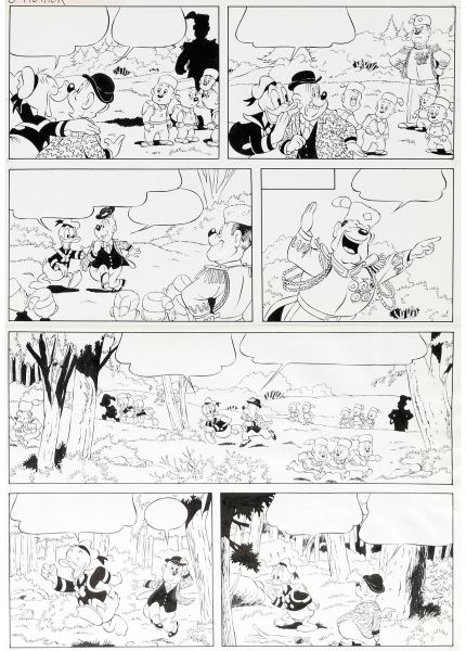 "The Author"  Story Donald Duck  (Disney, 1987) p8/12