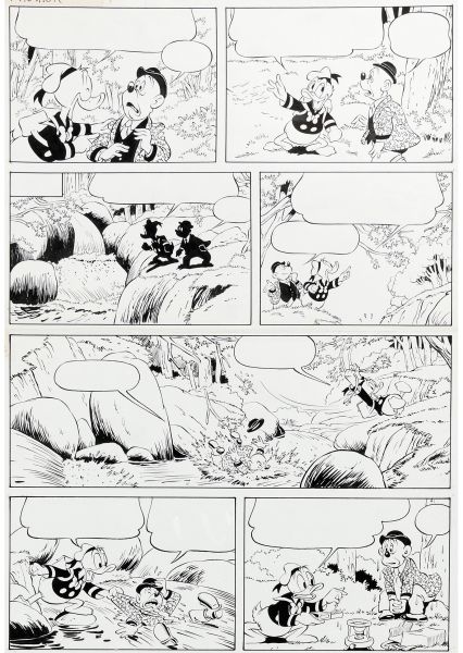 "The Author"  Story Donald Duck  (Disney, 1987) p9/12