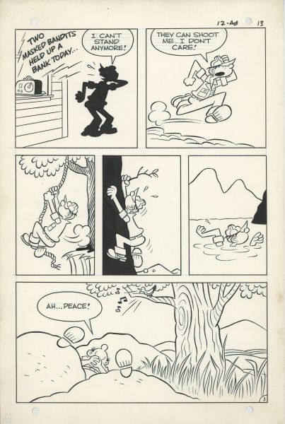 Beetle Bailey, The Drop-Out! Planche 3