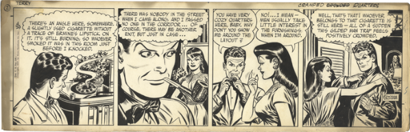 Terry and the Pirates, Strip du 29 avril 1947, Cramped quarters
