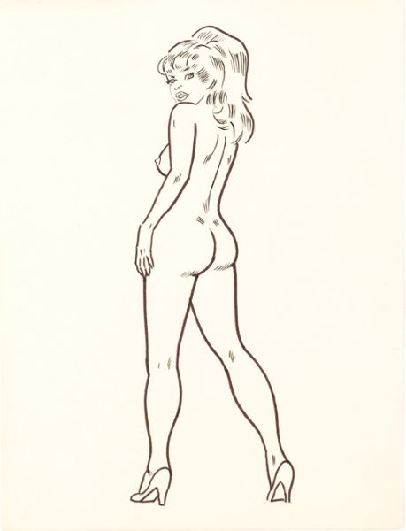 Illustration, Sally Forth Nude, 1970s