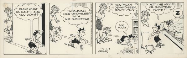 Blondie, strip du 03.02.1968