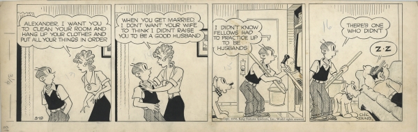 Blondie, strip du 19.05.1950