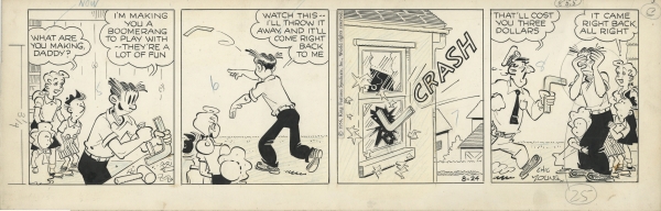 Blondie, strip du 24.08.1956